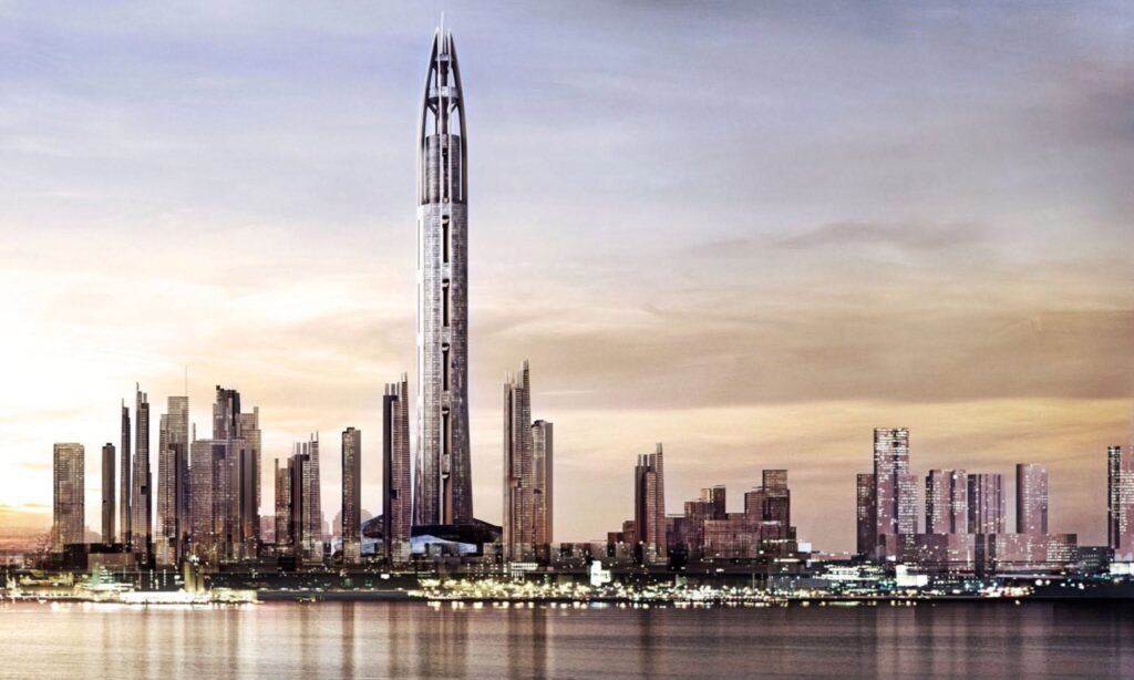 Nakheel Tower Dubai. Proposed 3D view.